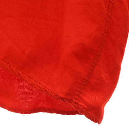 COUNTRY SQUIRE 50s Vintage Open Collar Shirt Red Size L