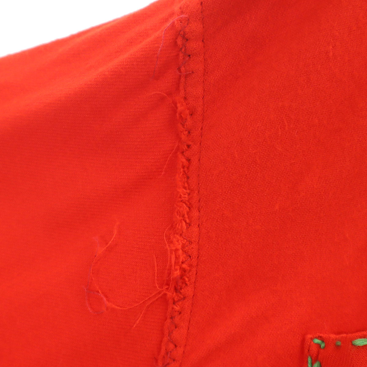 COUNTRY SQUIRE 50s Vintage Open Collar Shirt Red Size L