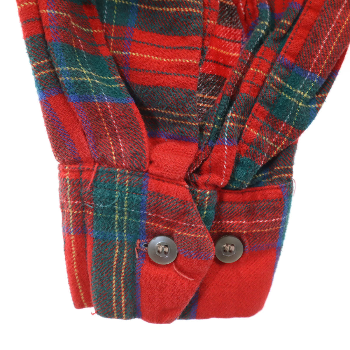Lone Crest by Modern 50s Vintage Check Open Shirt Red Size L