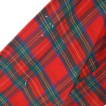 Lone Crest by Modern 50s Vintage Check Open Shirt Red Size L