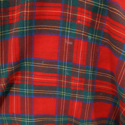 Lone Crest by Modern 50s Vintage Check Open Shirt Red Size L