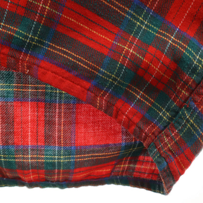 Lone Crest by Modern 50s Vintage Check Open Shirt Red Size L