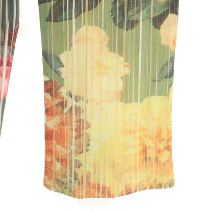 PLEATS PLEASE 90s Floral Pleated Long Top Green Size JP 3