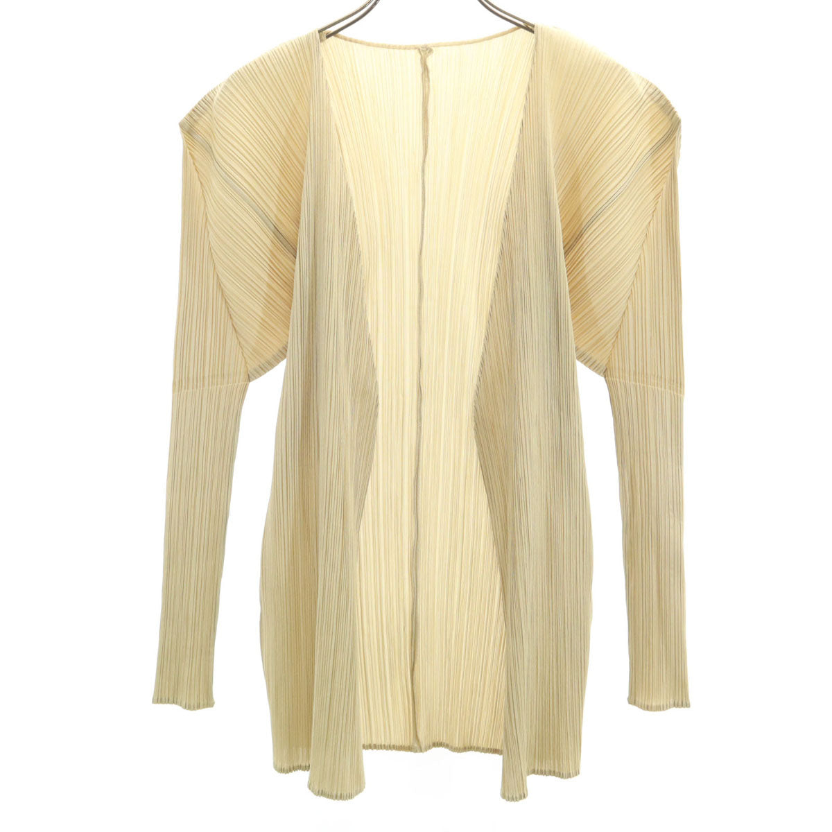 PLEATS PLEASE 90s Pleated Cardigan Beige Size JP 3