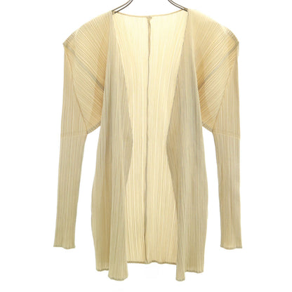 PLEATS PLEASE 90s Pleated Cardigan Beige Size JP 3