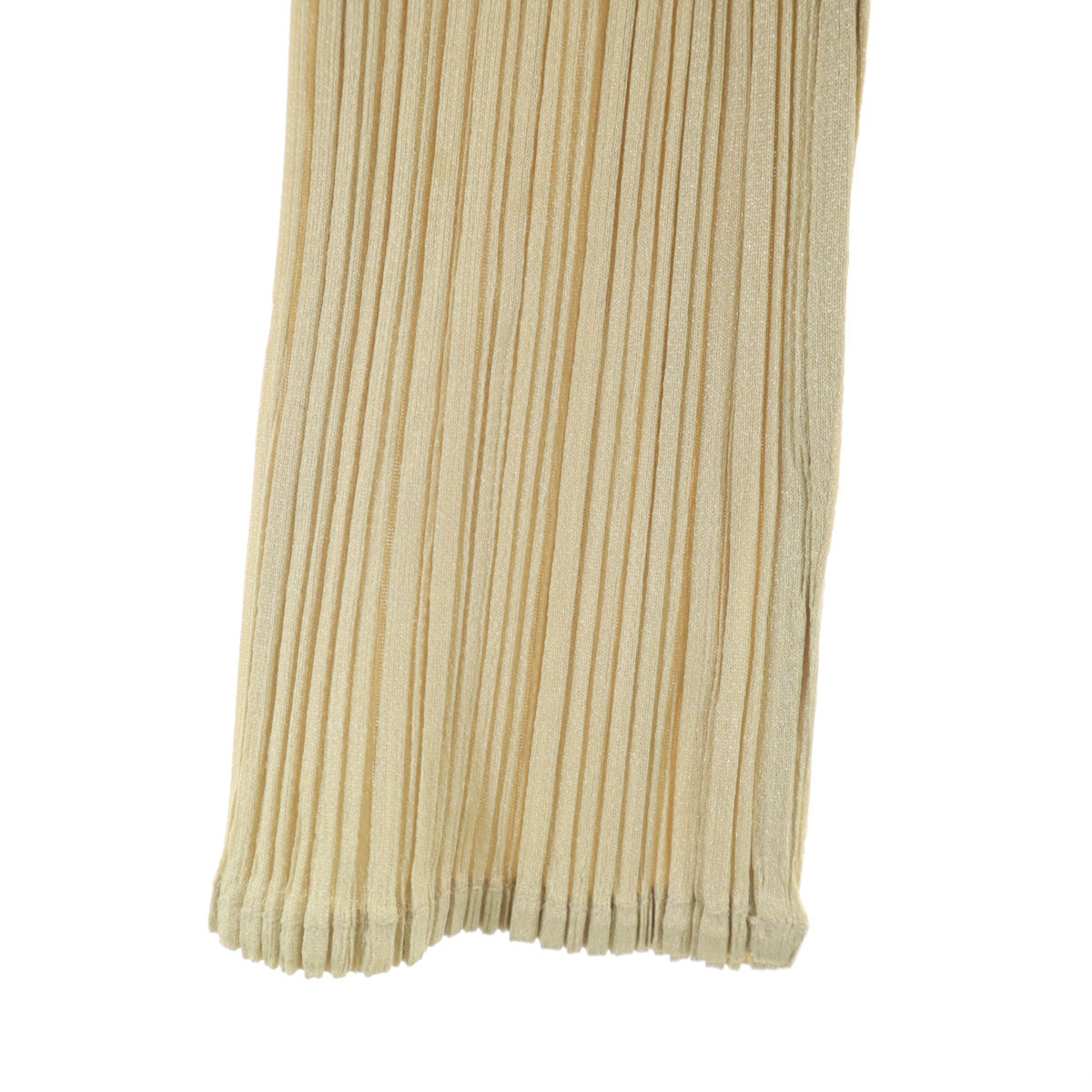 PLEATS PLEASE 90s Pleated Cardigan Beige Size JP 3