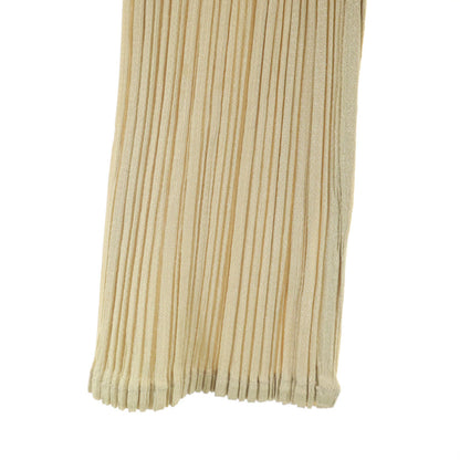 PLEATS PLEASE 90s Pleated Cardigan Beige Size JP 3