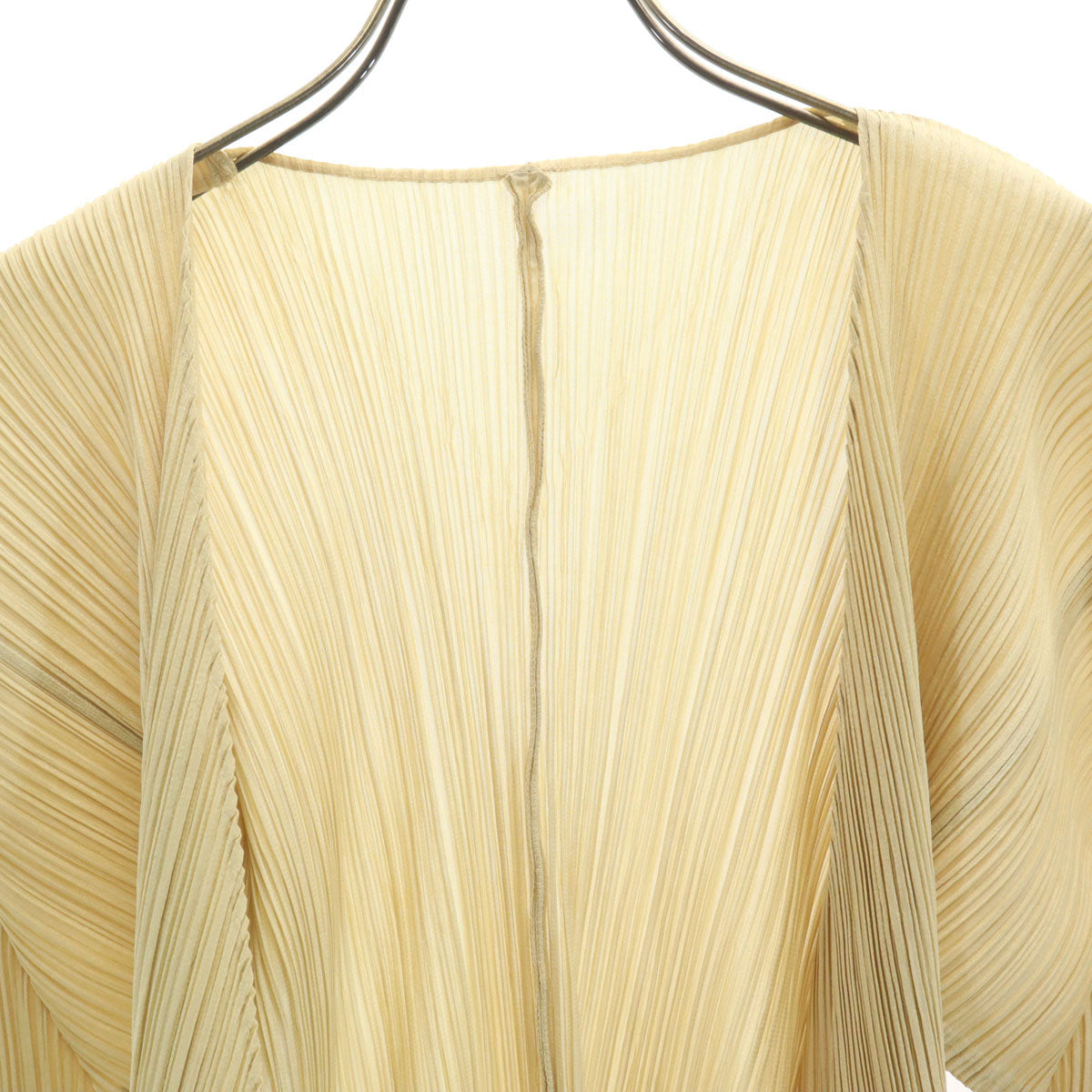 PLEATS PLEASE 90s Pleated Cardigan Beige Size JP 3