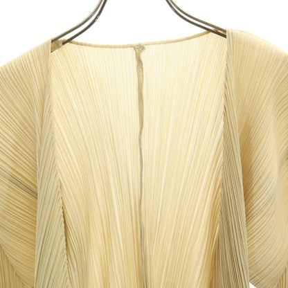 PLEATS PLEASE 90s Pleated Cardigan Beige Size JP 3