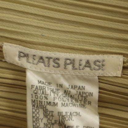 PLEATS PLEASE 90s Pleated Cardigan Beige Size JP 3