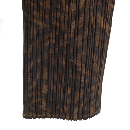 PLEATS PLEASE Pleated Pattern Long Shirt Brown Size JP 3
