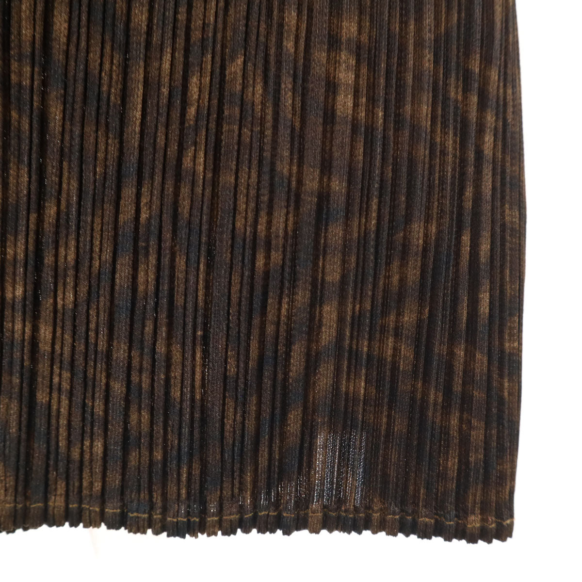 PLEATS PLEASE Pleated Pattern Long Shirt Brown Size JP 3