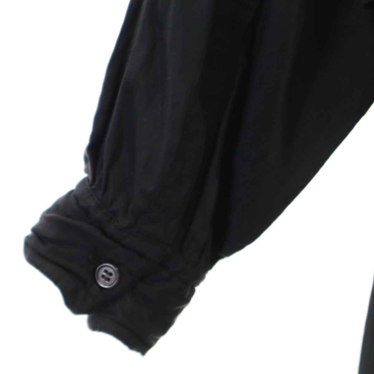 Y's Made in Japan Dolman Long Band Collar Shirt Black Size 1