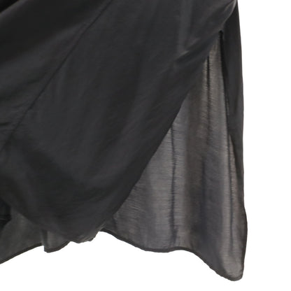 Y's Made in Japan Dolman Long Band Collar Shirt Black Size 1