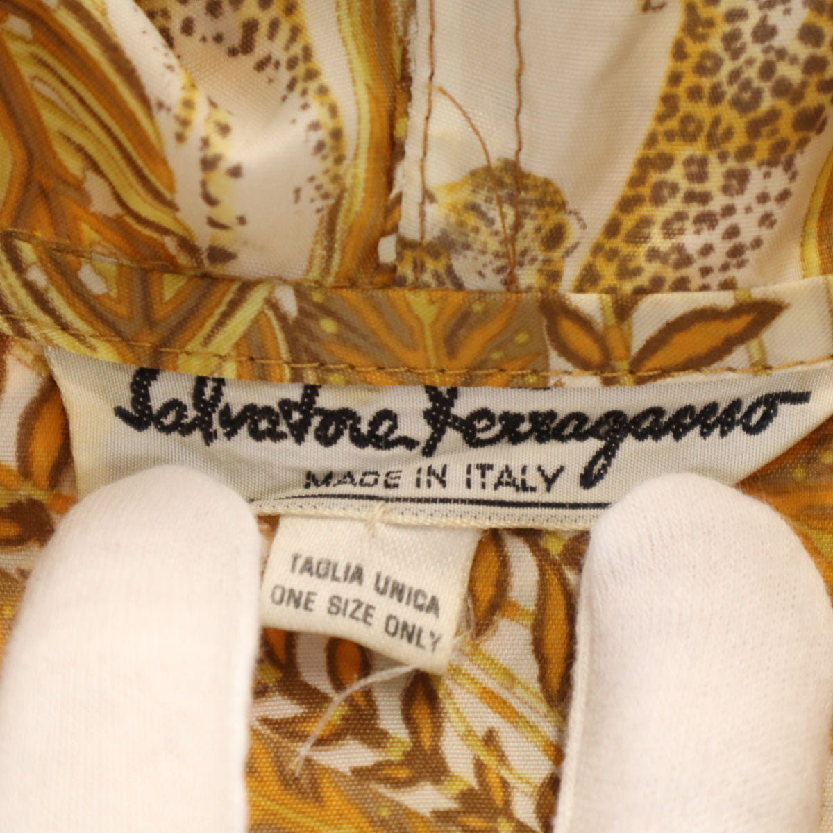 Salvatore Ferragamo 90s Leopard Jacket Orange Size ONE