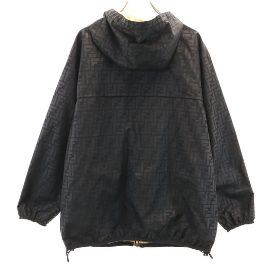 FENDI Italian Zucca Reversible Packable Jacket Black Size S