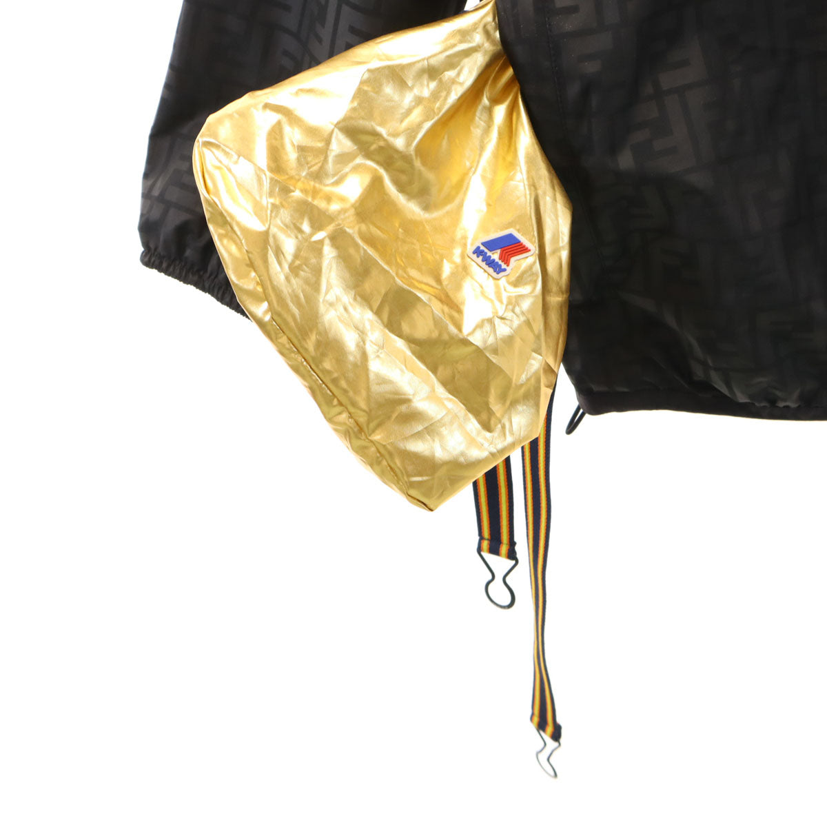 FENDI Italian Zucca Reversible Packable Jacket Black Size S