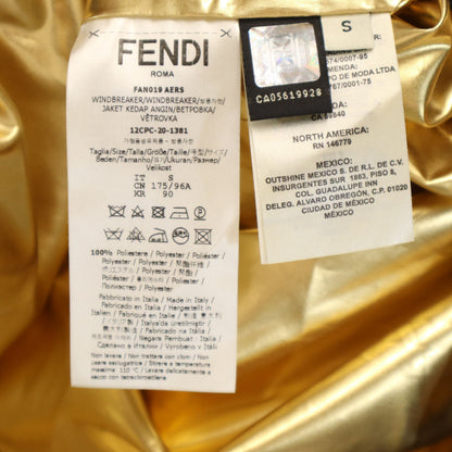 FENDI Italian Zucca Reversible Packable Jacket Black Size S