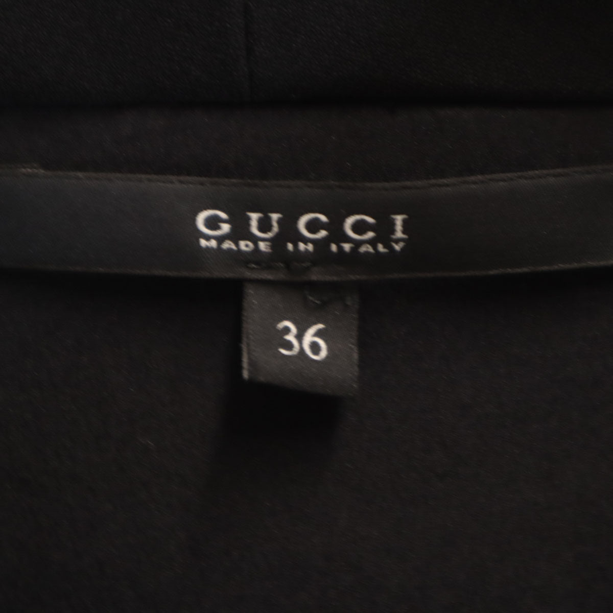 GUCCI Italian Long Sleeve Midi Dress Black Size 36