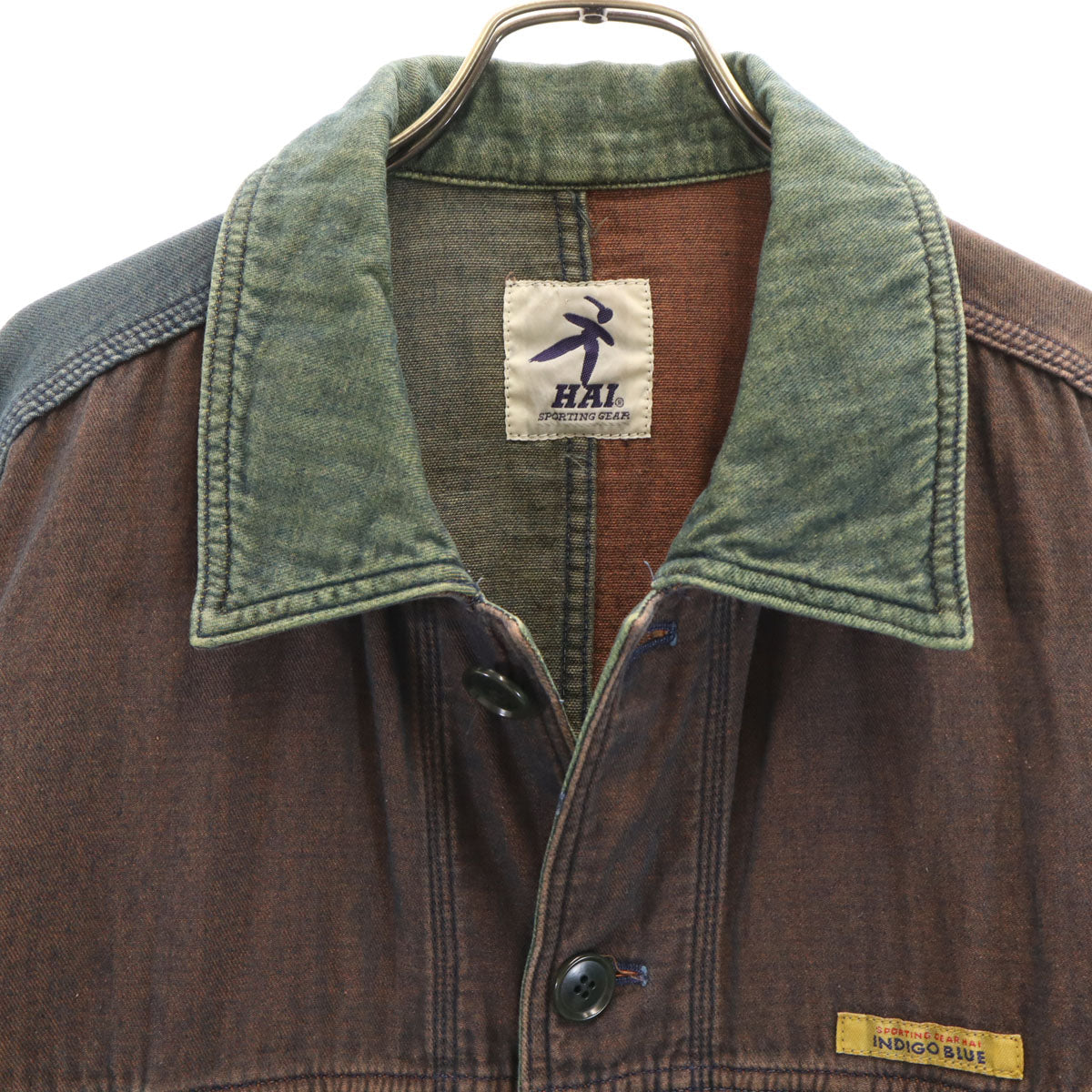HAI SPORTING GEAR 90s Old Indigo Denim Size M