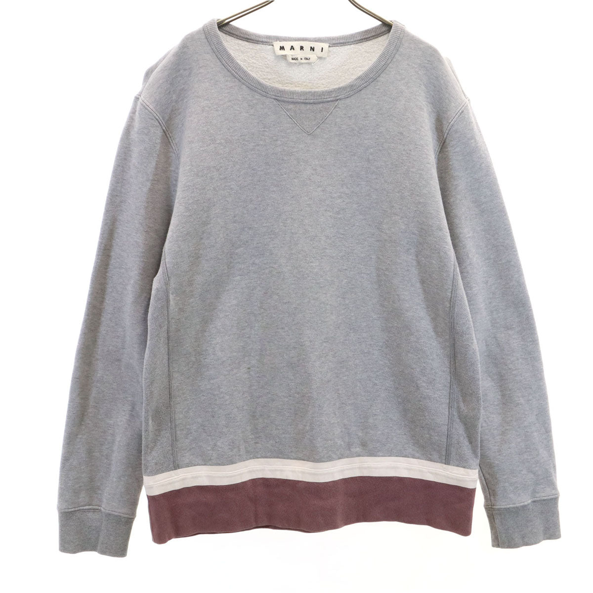 MARNI Italy Long Sleeve Sweatshirt Gray Size 44