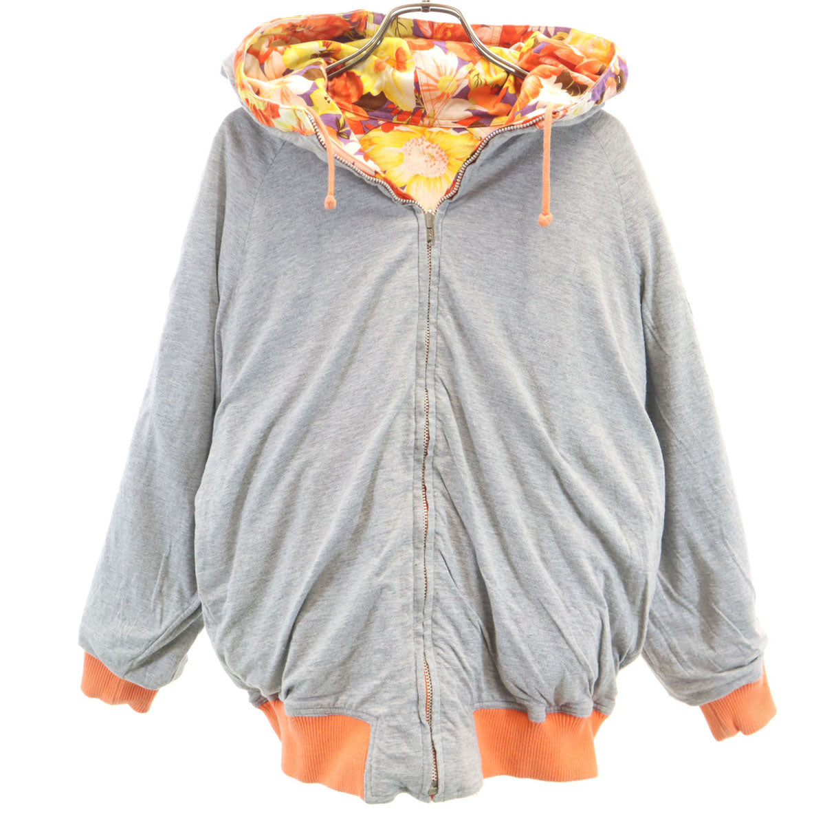 I.S. ISSEY MIYAKE 80s Reversible Hoodie Orange Size JP 9