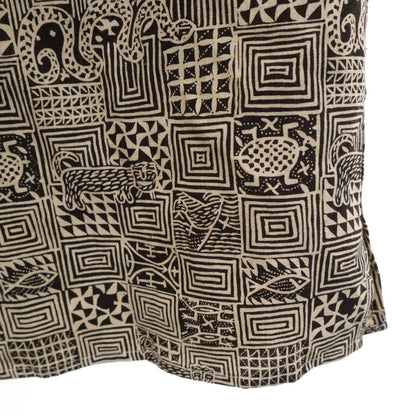 BOSS HUGO BOSS All-Over Animal Print Long Shirt Beige Size L