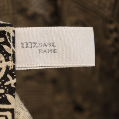BOSS HUGO BOSS All-Over Animal Print Long Shirt Beige Size L
