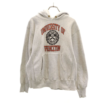 Champion 80s USA Vintage Reverse Weave Hoodie Gray Size M