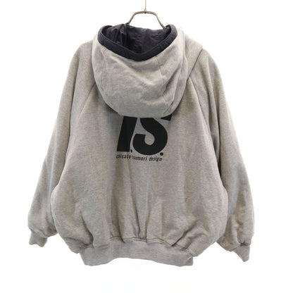 I.S. ISSEY MIYAKE 80s Reversible Zip Hoodie Navy Size JP 9