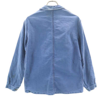 Adolphe Lafont 60s French Moleskin Work Jacket Blue Size 44