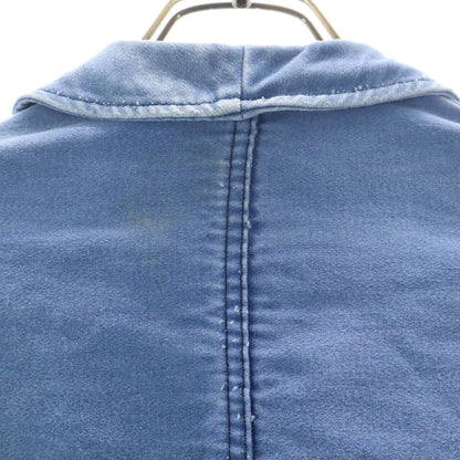 Adolphe Lafont 60s French Moleskin Work Jacket Blue Size 44