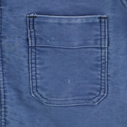 Adolphe Lafont 60s French Moleskin Work Jacket Blue Size 44