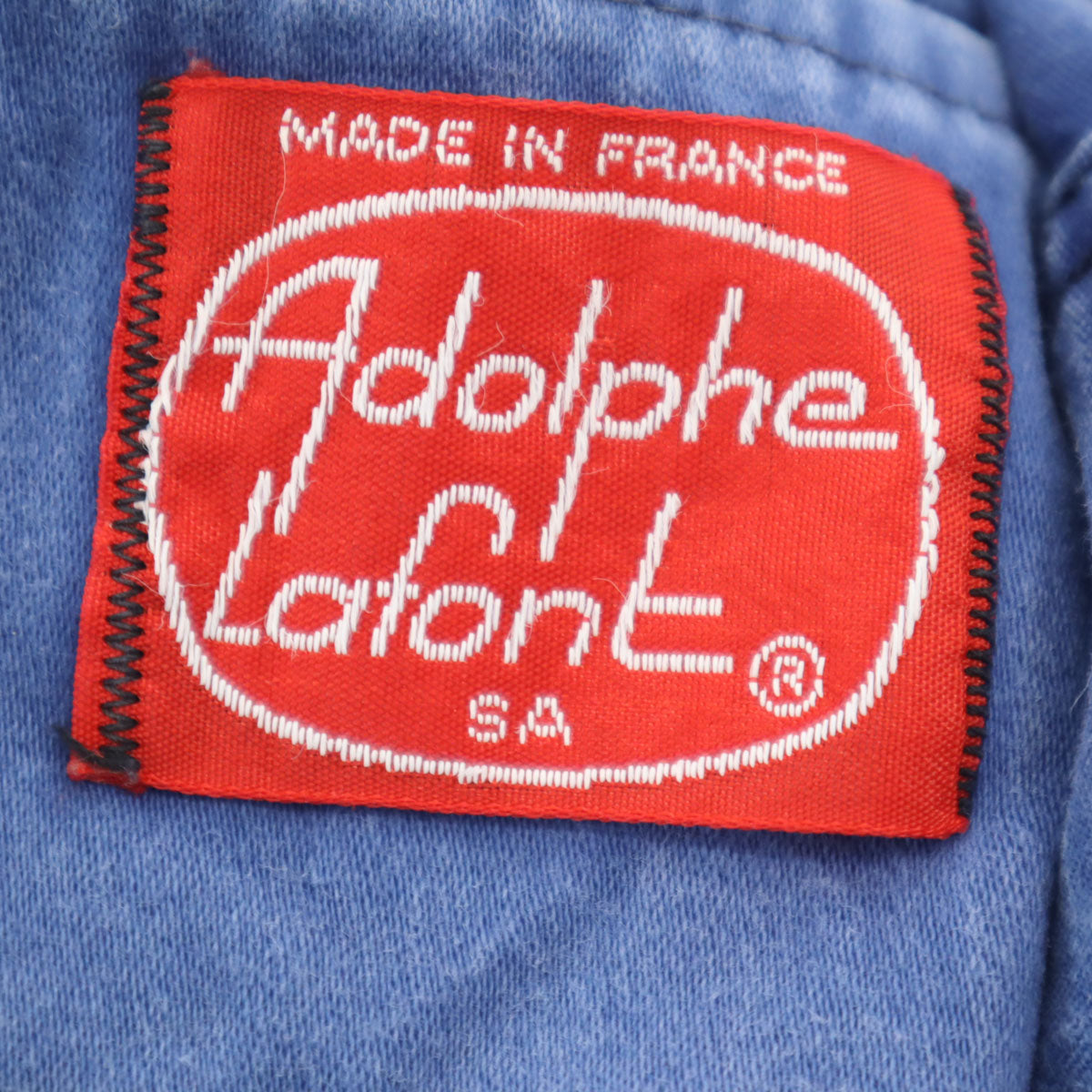 Adolphe Lafont 60s French Moleskin Work Jacket Blue Size 44