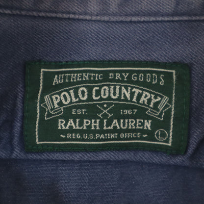 POLO COUNTRY RALPH LAUREN 80s 90s Shirt Jacket Navy Size L