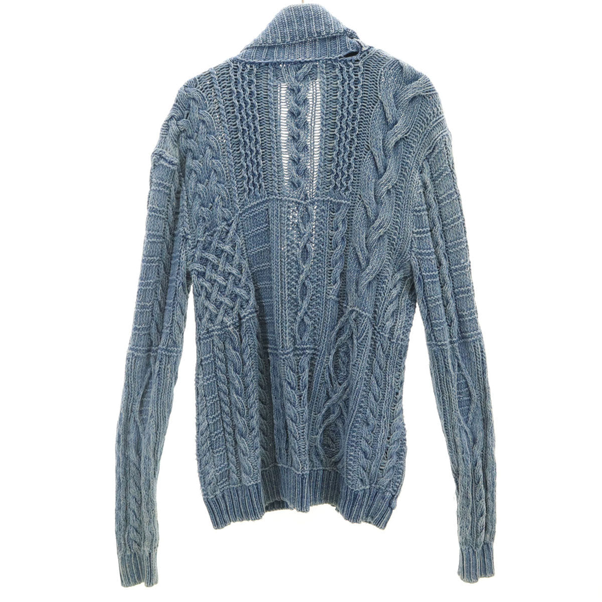 Polo by Ralph Lauren Indigo Dyed Shawl Cardigan Blue Size S