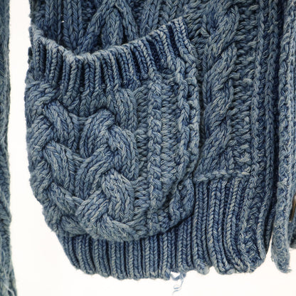 Polo by Ralph Lauren Indigo Dyed Shawl Cardigan Blue Size S