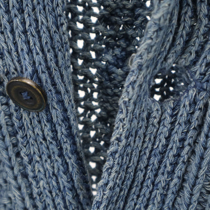 Polo by Ralph Lauren Indigo Dyed Shawl Cardigan Blue Size S