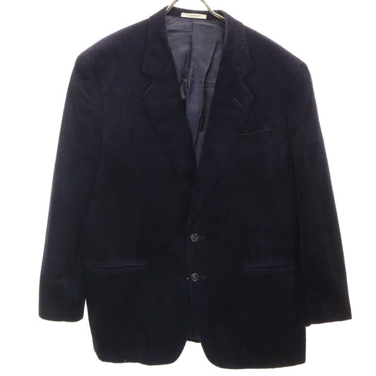 MONSIEUR GIVENCHY 90s Silk Corduroy Blazer Navy Size M
