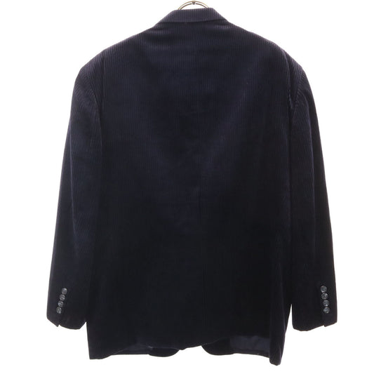 MONSIEUR GIVENCHY 90s Silk Corduroy Blazer Navy Size M