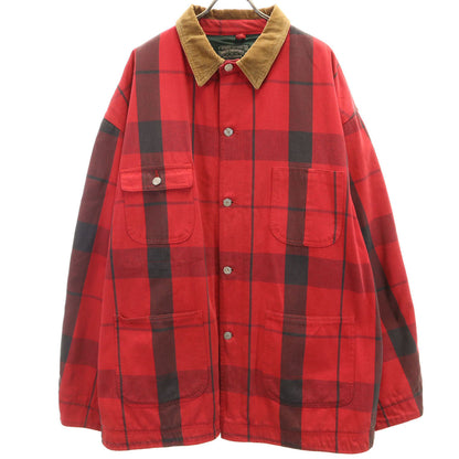 POLO COUNTRY RALPH LAUREN 80s 90s Check Coverall Red Size XL