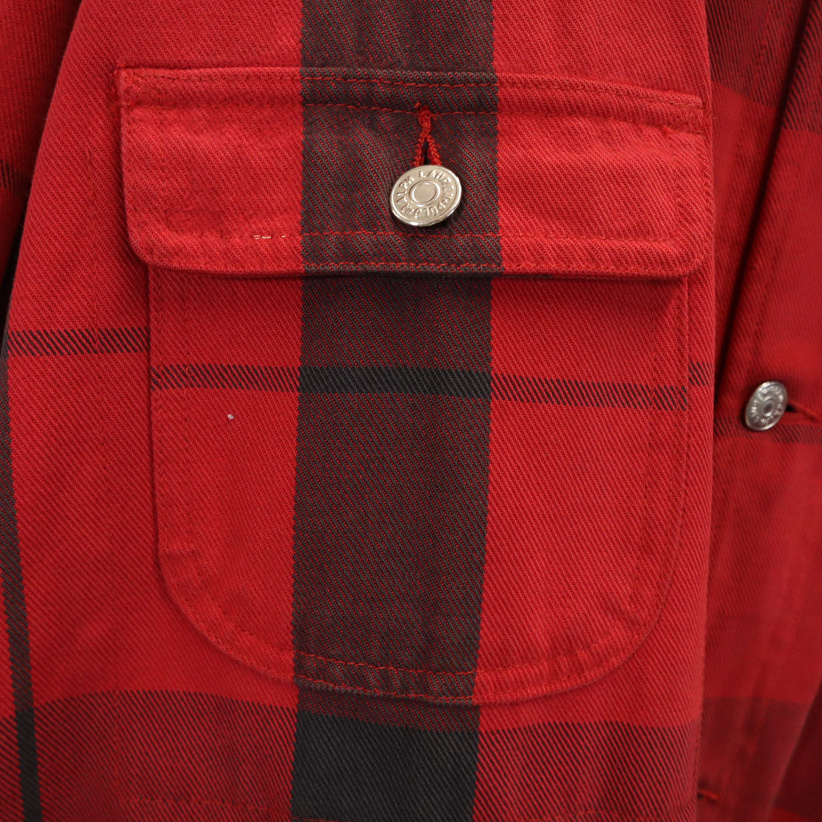 POLO COUNTRY RALPH LAUREN 80s 90s Check Coverall Red Size XL