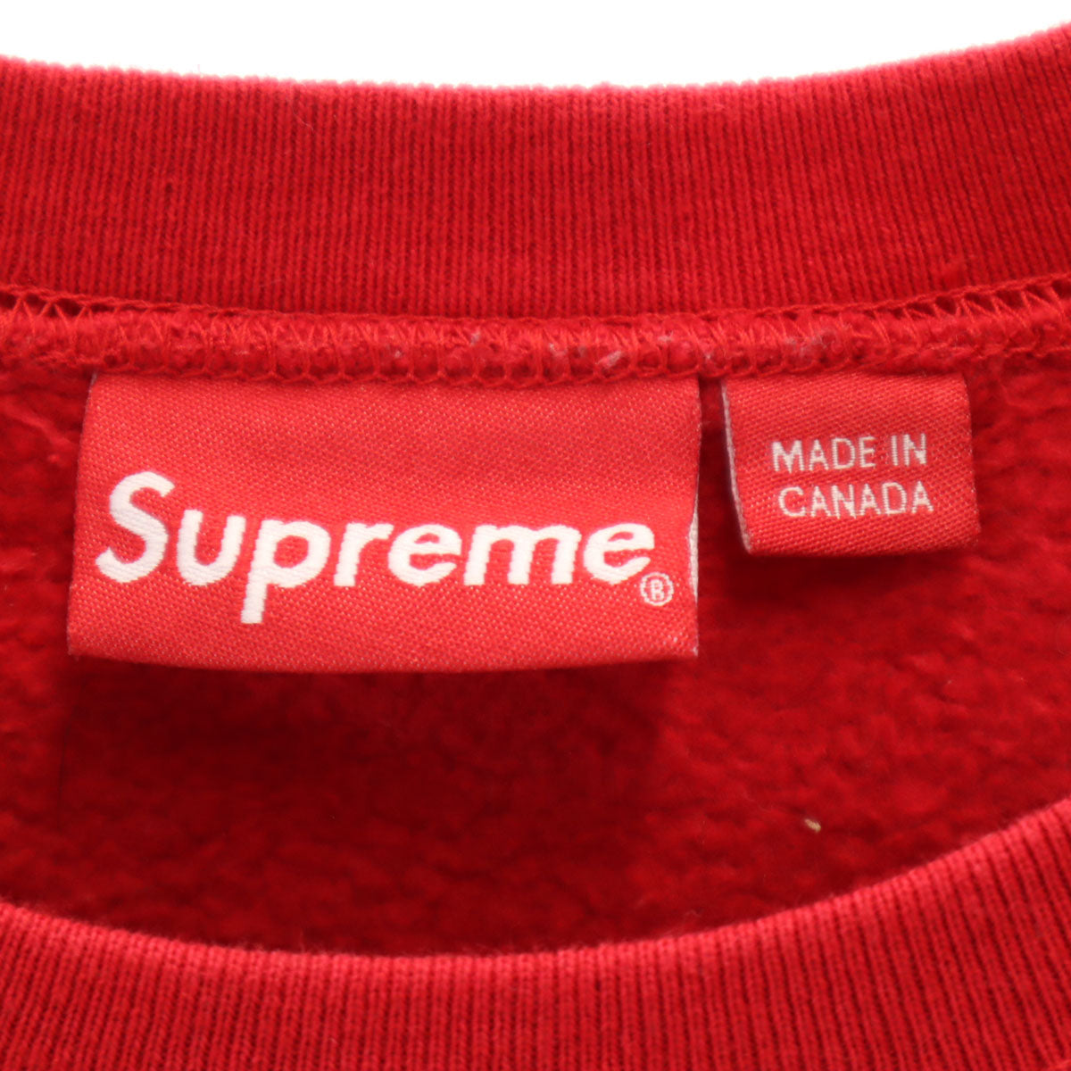 Supreme 21AW Canadian Brushed Back Sweatshirt Red Size M