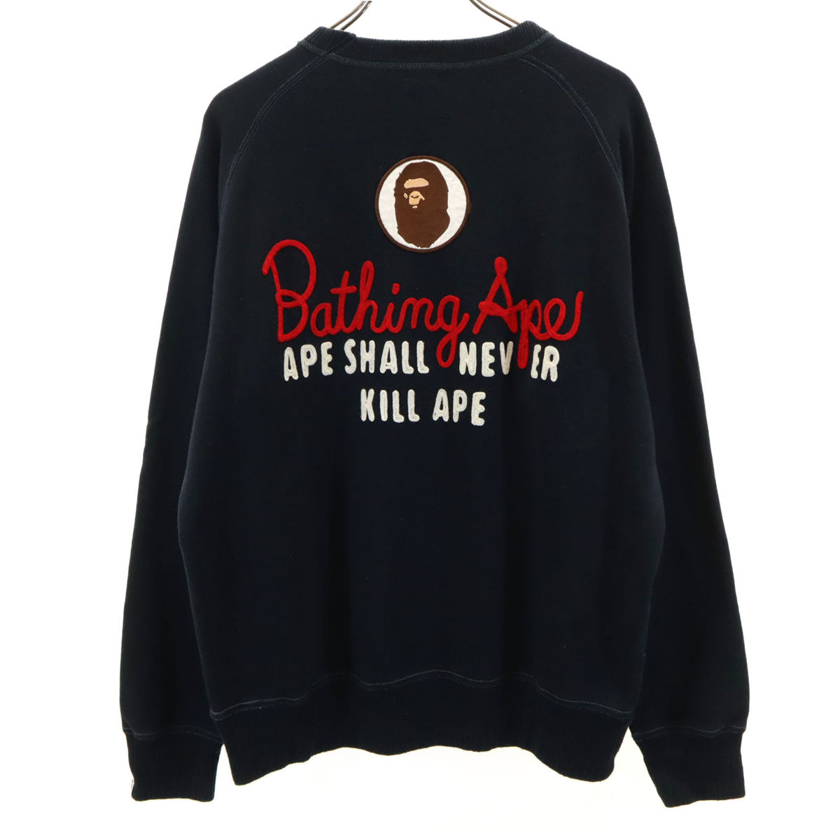 BAPE BY A BATHING APE Back Logo Sweatshirt Black Size M