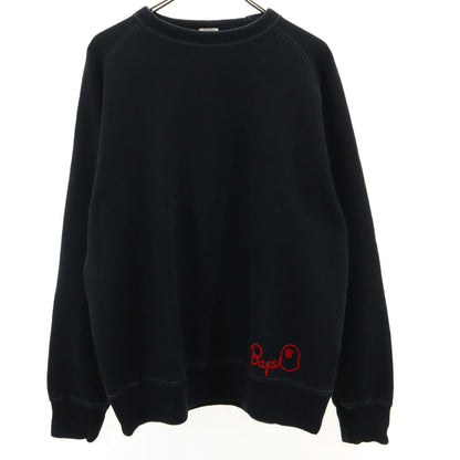 BAPE BY A BATHING APE Back Logo Sweatshirt Black Size M