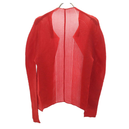 me ISSEY MIYAKE 90s Long Sleeve Cardigan Red
