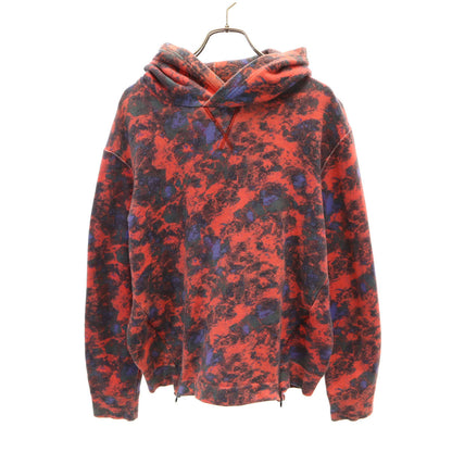 JOHN LAWRENCE SULLIVAN Red Patterned Hoodie Size S