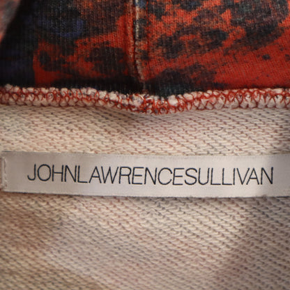 JOHN LAWRENCE SULLIVAN Red Patterned Hoodie Size S