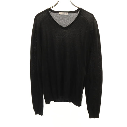 PRADA Italian Long Sleeve Knit Sweater Black Size 48