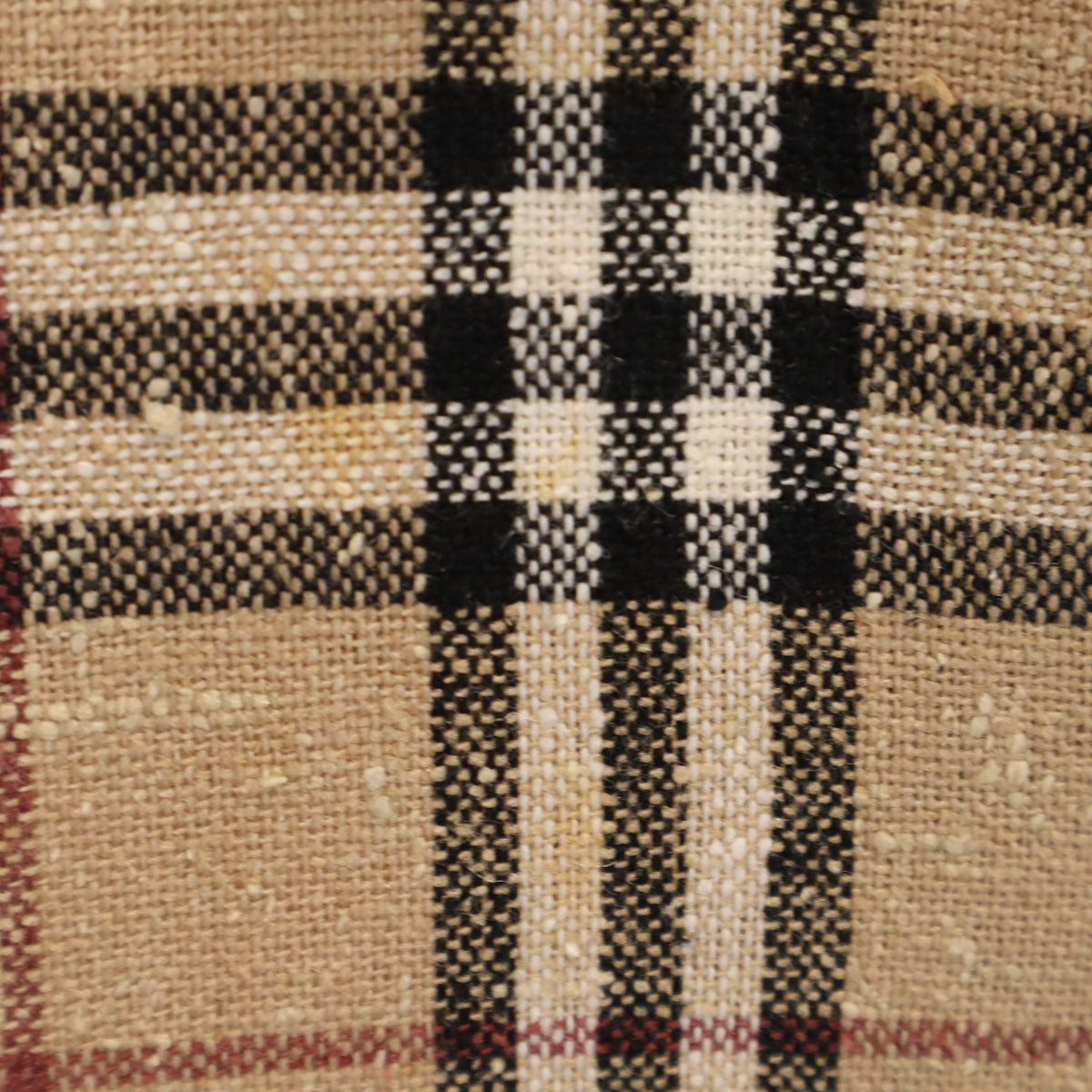 BURBERRY LONDON Nova Check Linen Blend Jacket Beige Size LL